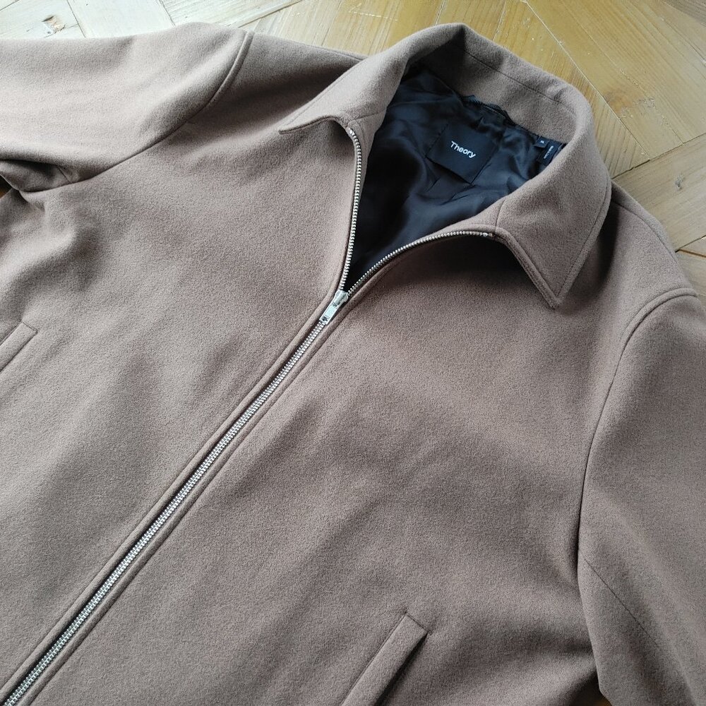 Theory Brown Jacket Wool & Cashmere Size XL (New)